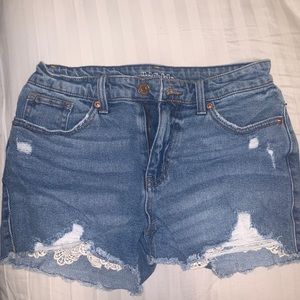 Wild Fable High- Rise Crotchet Denim Shorts